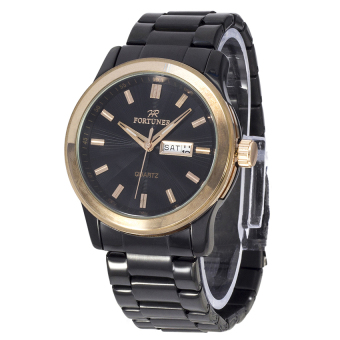 Fortuner Mens Casual Watches - Hitam - Stainless - FR K4727G FB GLD  
