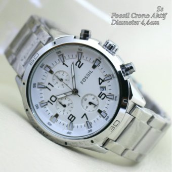 FSL 1109 GR - Jam tangan pria Design Elegant Stainless steal ( Fossil )  