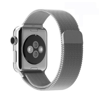 GAKTAI Replacement Milanese Magnetic Loop Stainless Steel Strap Watch Bands For Apple Watch iWatch 38MM - Silver - intl  
