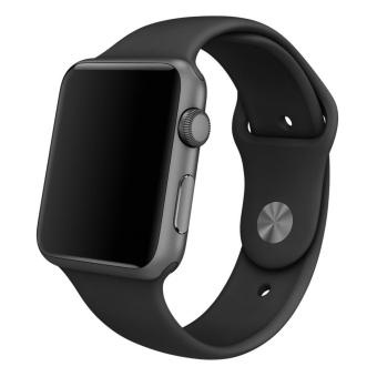 GAKTAI Replacement Sport Silicone Bracelet Band Strap For Apple Watch iwatch 38MM - Black - intl  