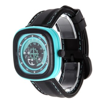 Gear Strap Military Sports Business Square Head men watch Lakeblue - Intl  