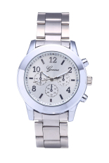 Geneva 632644 Jam Tangan Wanita Shiny Metal Casing Fashion - Silver