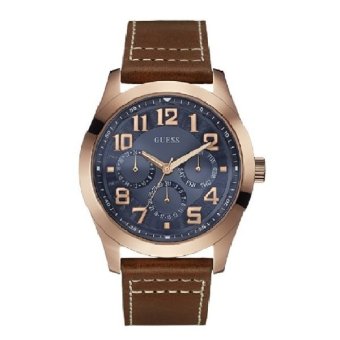 guess w0597g2 multifunction jam tangan pria coklat guess w0597g2 multifunction jam tangan pria coklat
