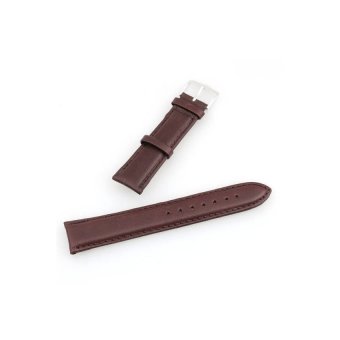 HDL Generic PU Leather Replacement Watch Band Strap 20mm Coffee Brown - Intl  