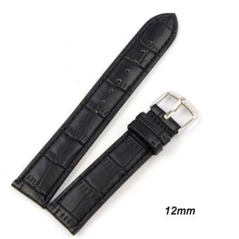 High Quality Store New Women Men High Quality Unisex Buckle Stainless Steel Leather Watch Strap Band 14mm  