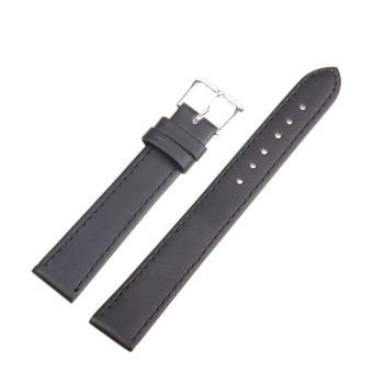 High Quality Store New Women Men High Quality Unisex Leather Black Brown Watch Strap Band 18mm  