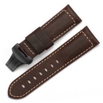 iStrap 24mm Calf Leather Watch Band Brown  