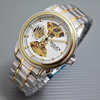 Jam Tangan automatic Pria / Jam tangan Murah Ro lex Oyster Perp Combi In White  