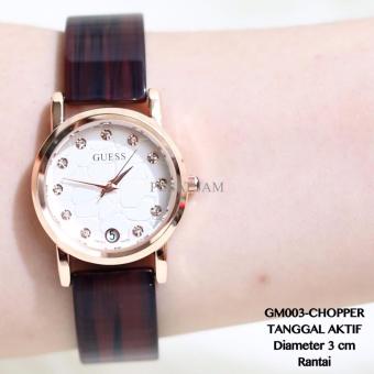 Jam tangan ceramic wanita guess tanggal aktif grosir fossil/gucci/dkny  