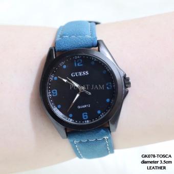 Jam tangan fashion kulit leather grosir termurah guess/fossil/dkny/cat  