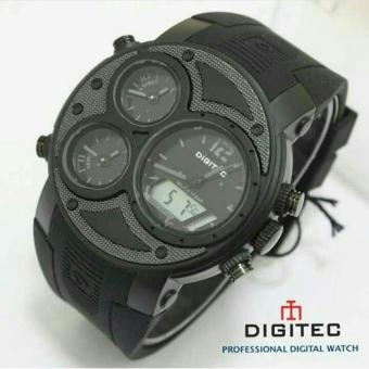 Jam tangan pria DIGITEC P4DW sporty-fitur dual time-water resistant  