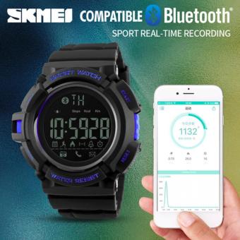 Jam Tangan Pria Smartwatch Sporty SKMEI 1245 - Black  