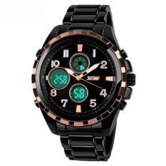 Jam Tangan Sport Pria SKMEI AD1021 Dual Time (Black)