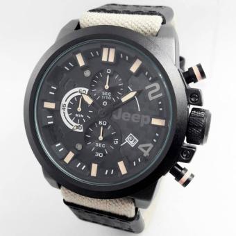 Jeep Casual - Jam Tangan Kasual Pria - Perform - Fiture Chronograph Active - Canvass Strapp  