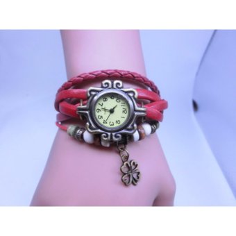 Jvivi Retro Four Leaf Clover Pendant Watch - intl  