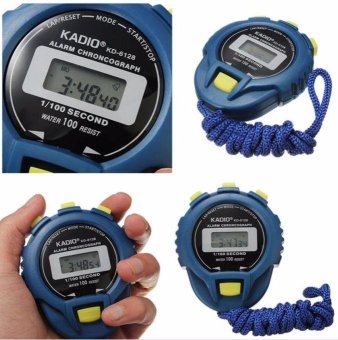 LCD Chronograph Digital Timer Stopwatch Sport Counter Odometer Watch Alarm - intl  
