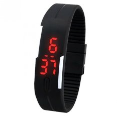 LED Sporty Hitam Jam Tangan Pria