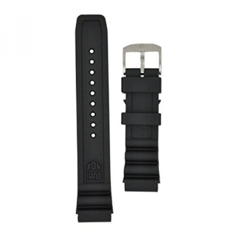 Luminox 8400 Strap Replacement Watch Band Black Silicone 22mm - intl  