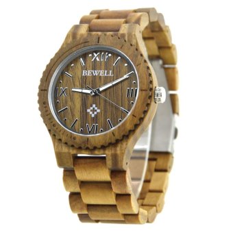 Man Fashionable New Design Sandalwood Wooden Watch for BEWELL - intl  