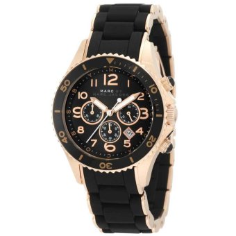 Marc by Marc Jacobs Rock Chrono Silicone Wrapped Watch Rose Gold MBM2553  