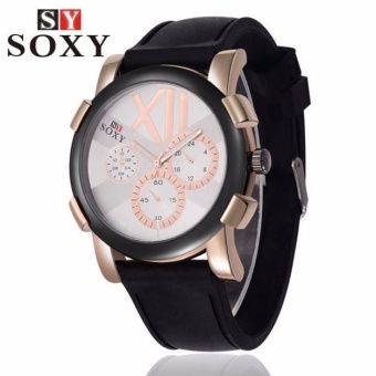 Men Fashion Military Stainless Steel Sport Racing Quartz Analog Wrist Watch - intl  