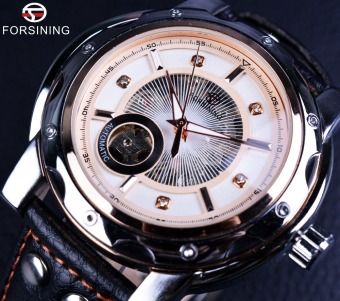 Men Luxury Brand Automatic Clock Diamond Style Small Dial Skeleton Designer Sport Casual Watch  