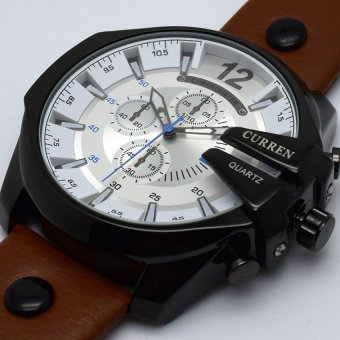 Mens Brand Luxury Brown Leather Watches - intl  