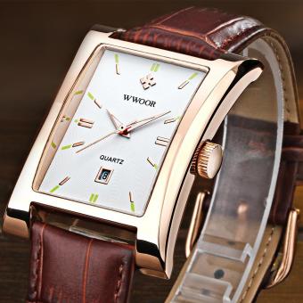 Men's Watches Quartz Watch Male Wristwatch leather Strap Waterproof Clocks - intl  