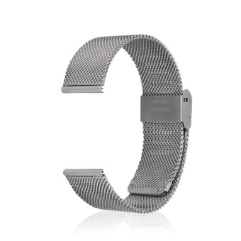 Milanese Stainless Steel Watch Band for Motorola Moto 360 2nd Generation Smart Watch for men's 46mm in Silver  