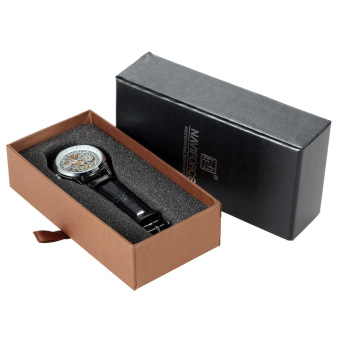 Naviforce Execellent Beautiful Sturdy Slide-drawer Watch Case Elegant Gift Box Multifunctional Storage Box - intl  