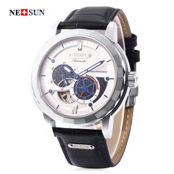 Nesun MS9810 Men Auto Mechanical Watch Chronograph 24 Hours 5ATM Male Wristwatch (Black) - intl  