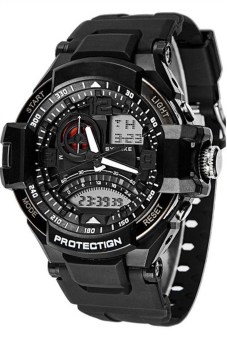 Outdoor Sports Watch Multifunction Electronic 50m Waterproof Dual Time Zone Display Wristwatches Men Digital Watch  