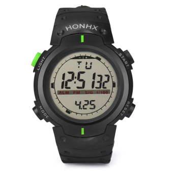 Outdoor WaterproofCD Digita topwatch Date port Writ Watch (Green)  