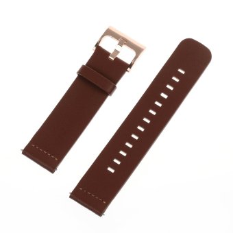 Penggantian kulit asli tali pengikat pergelangan tangan gelang jam untuk MOTO 360 2nd Men ' s42mm cerdas perhiasan di Coklat  