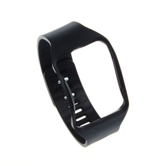 Penggantian tali pengikat pergelangan tangan perhiasan gelang untuk Samsung Galaxy Gear S R750 Hitam