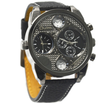 Personalized Dual Time Zone Display Quartz Wristwatch Sports Watch Men Military Wrist Watches  