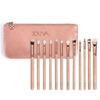 Professional 12PCS Eyeliner Eyeshadow Pencil Makeup Brushes Set With Bag - intl  