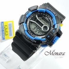 Q&Q Digital - Jam Tangan Pria & Wanita - Water Resist - Tali Karet .