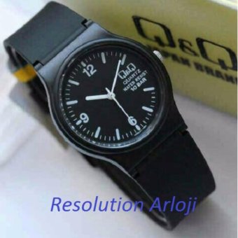 Q&Q jam tangan wanita V0110 black rubber strap  