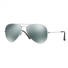 Ray-Ban Sunglasses Aviator Large Metal RB3025 - Silver (W3277) Size 58 Crystal Grey Mirror
