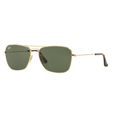 Ray-Ban Sunglasses Caravan RB3136 - Gold (181) Size 58 Dark Green