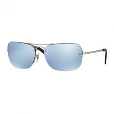 Ray-Ban Sunglasses - RB3541 - Silver (003/30) Size 61 Green Mirror Silver