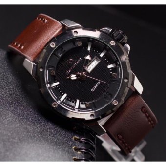 Ripcurl - Jam tangan Casual Pria - Leather Strap - Fitur tanggal Aktif Rcp 1109  