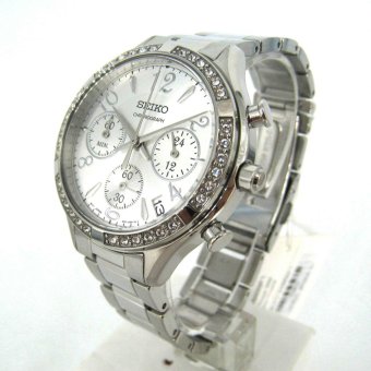 Seiko Ladies SSB899P1 Quartz Chronograph 36 Crystal | Jam Wanita SSB899