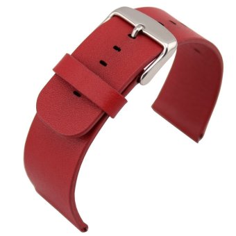 SH Classic Buckle Genuine Leather Wrist Watchband Strap for iWatch Apple Watch 42mm Red - intl  