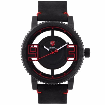 Shark Sport Watch 3D Special Transparent Designer Leather Band Quartz Mens Watches SH542 - intl  