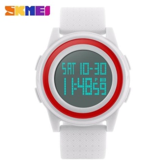 SKMEI 1206 Women Fashion Casual Sport Watch 50M Waterproof Watches Lover Watch - White - intl  