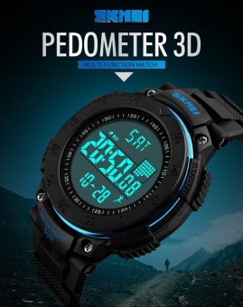 SKMEI Brand Watch New Life Fashion Casual Pedometer Calories LED Digital Men Waterproof Outdoor Sports Watches Dress 1238 - intl  