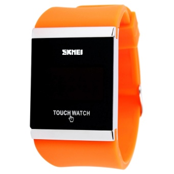 SKMEI merek Watch baru fashion waterproof silikon jelly LED sentuh layar elektronik digital watches Unisex siswa kasual jam tangan wanita 0983 - intl  