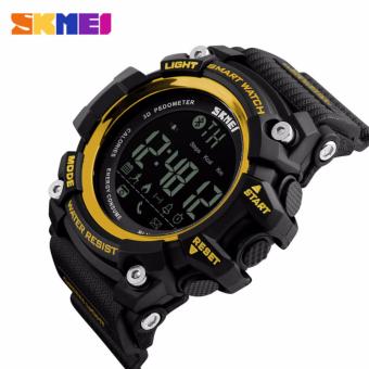 SKMEI Smart Watch Bluetooth Sport - Jam Tangan Olah Raga Black Gold  